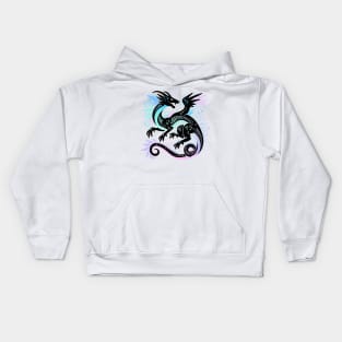 Pastel Rainbow Dragon Kids Hoodie